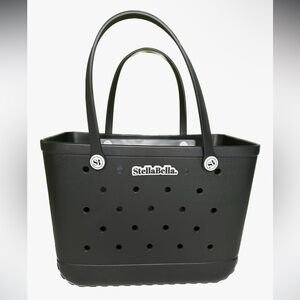 NWT Stella Bella Beach Black Tote Bag